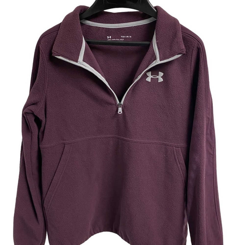 Under Armour youth pull over fleece top‎ size large
